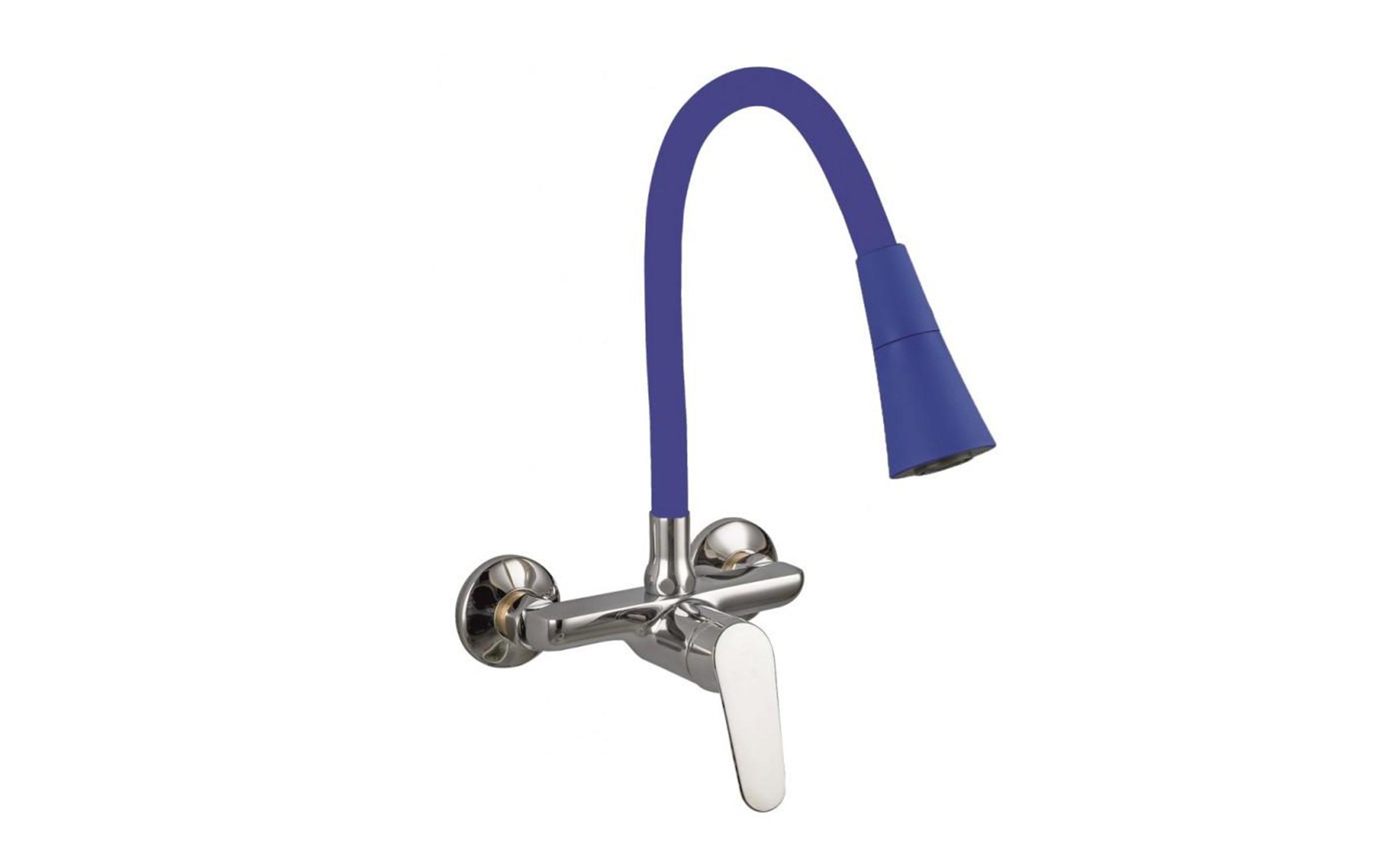 Mixer tap Linni, blue  1